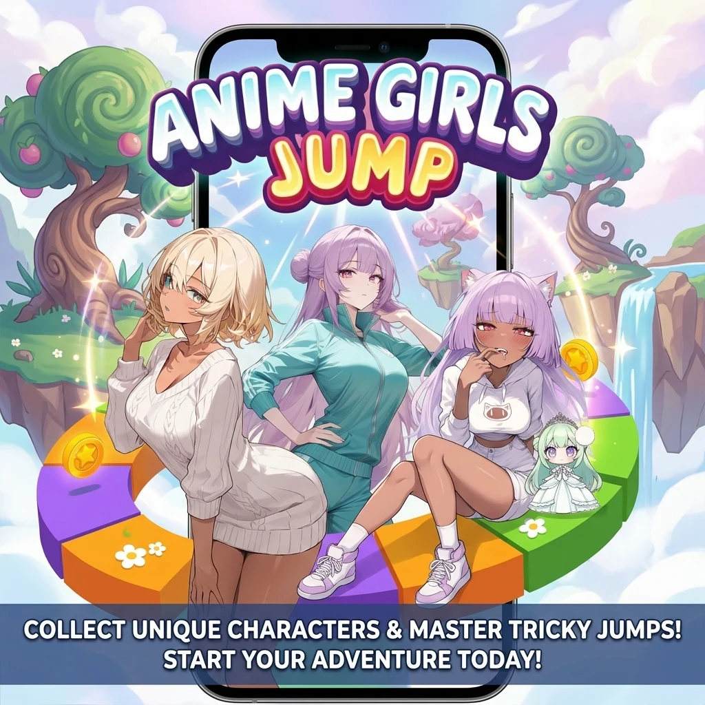 Anime Girls: Jump! screenshot