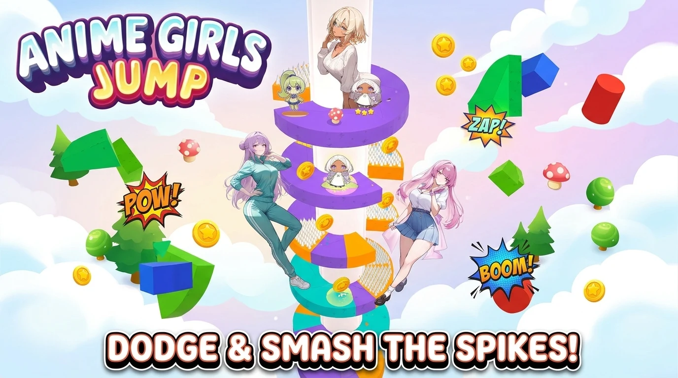 Anime Girls: Jump! screenshot